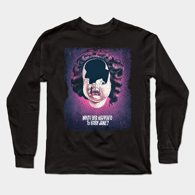 Classic Hollywood Thriller Happened to Baby Jane T-Shirt Long Sleeve T-Shirt by WildenRoseDesign1